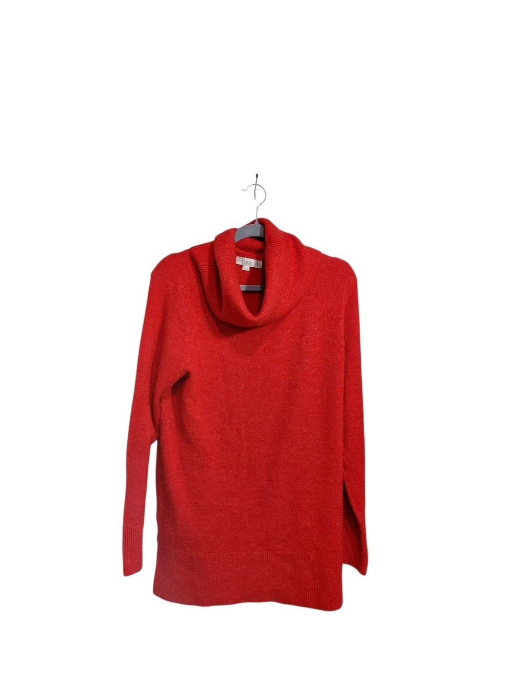 LOFT Red Cowl Neck Sweater